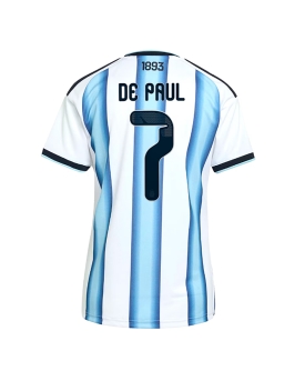 Billige Fotballdrakt Argentina Rodrigo De Paul #7 Replika Hjemmedrakt Dame VM 2026 Kortermet Billige Fotballdrakt Argentina Rodrigo De Paul #7 Replika Hjemmedrakt Dame VM 2026 Kortermet